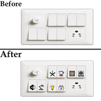 3D Premium Switch Stickers (298 Stickers) Pack of 2