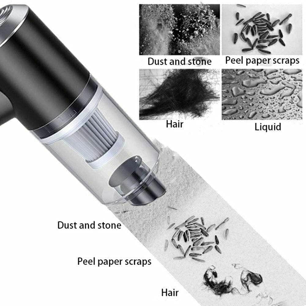 Portable 2-in-1 Air Duster & Mini Vacuum Cleaner — Cordless, USB Rechargeable